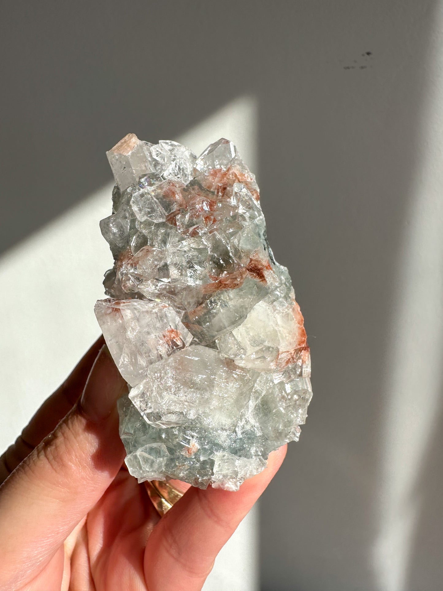 Apophyllite and Red Heulandite
