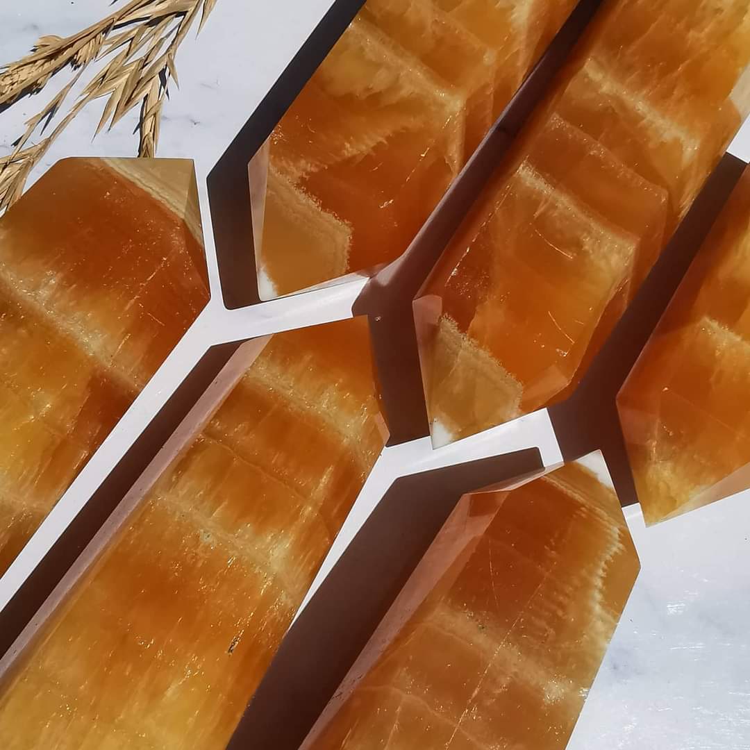 Orange Calcite Tower