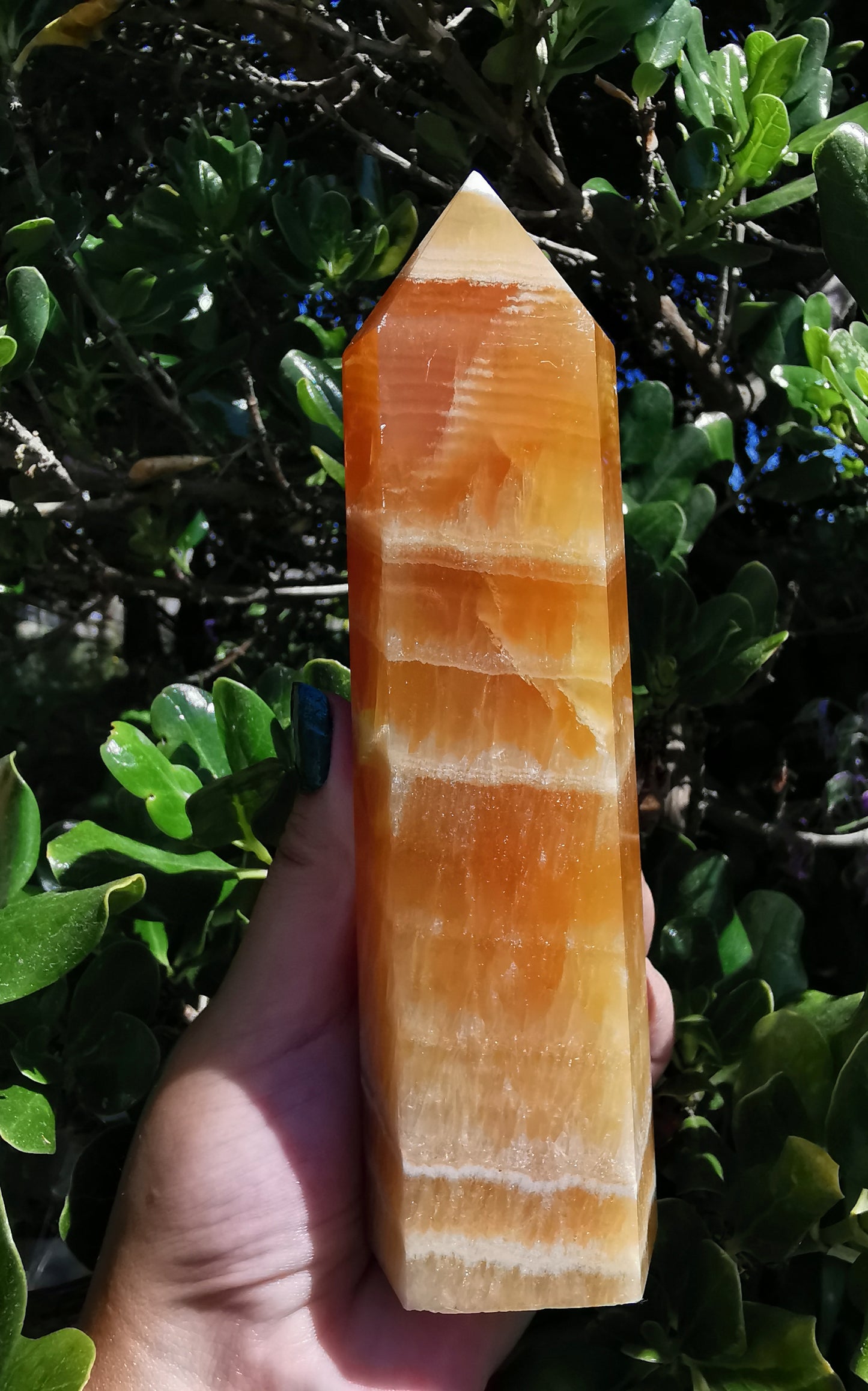 Orange Calcite Tower
