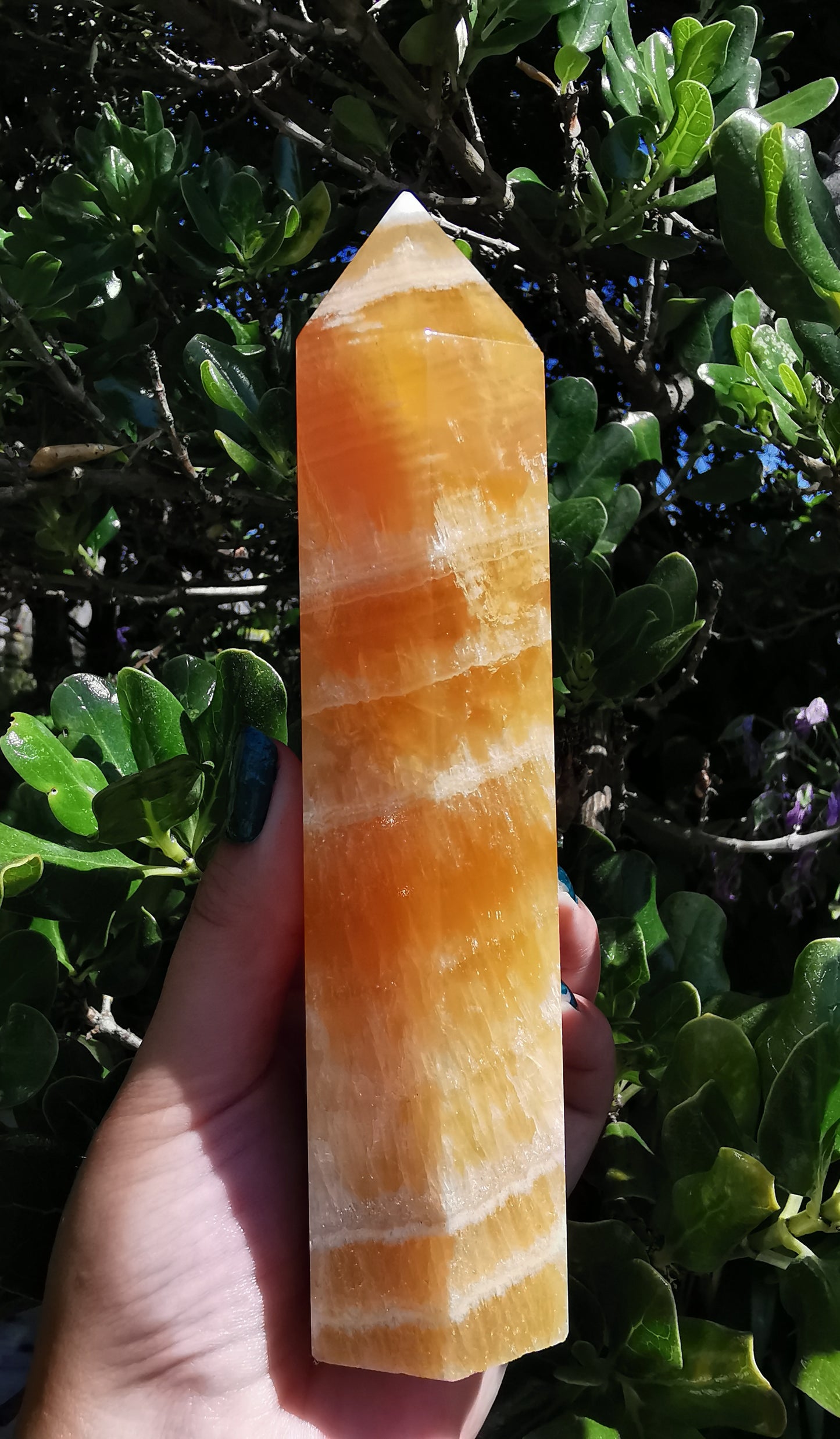 Orange Calcite Tower