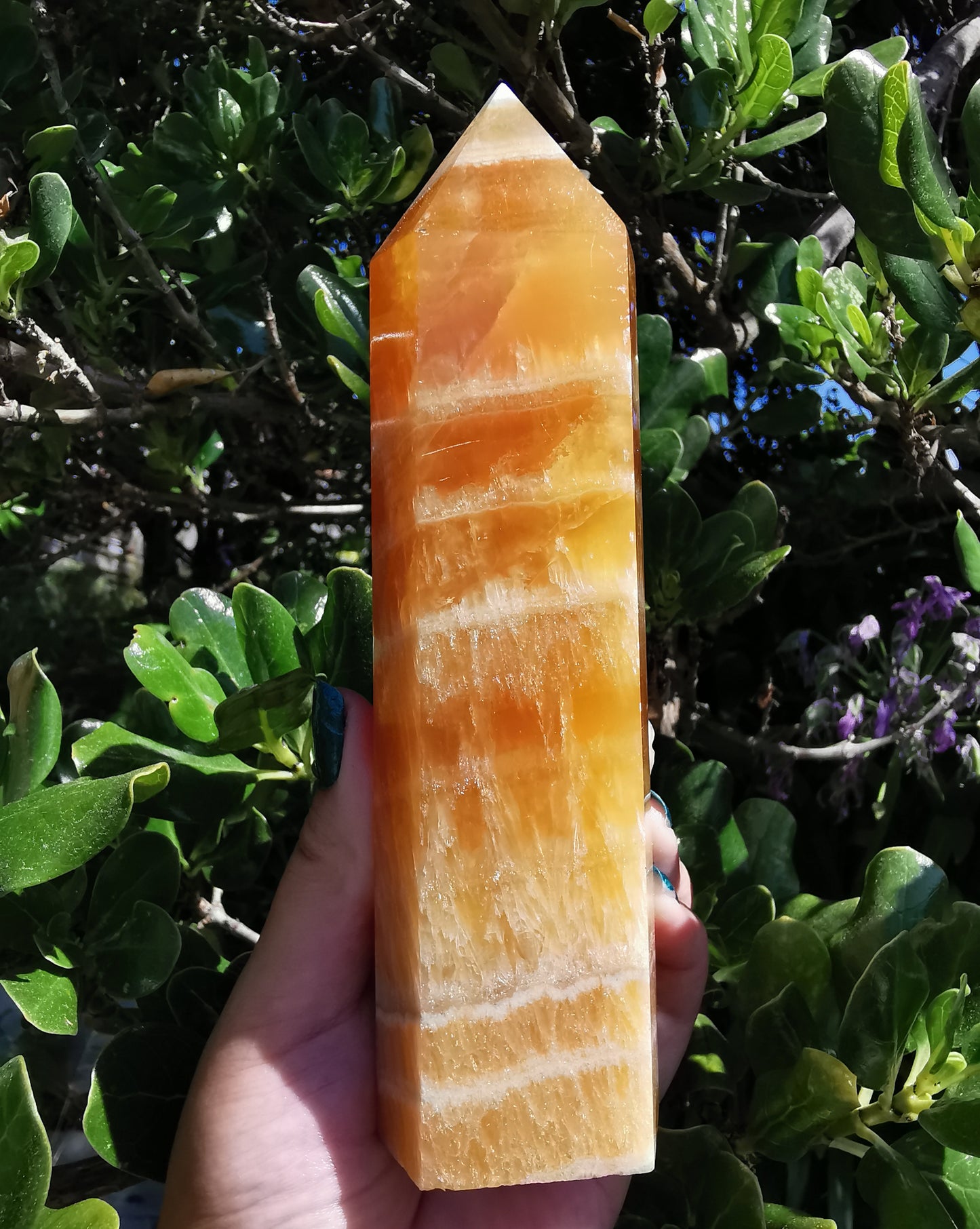Orange Calcite Tower
