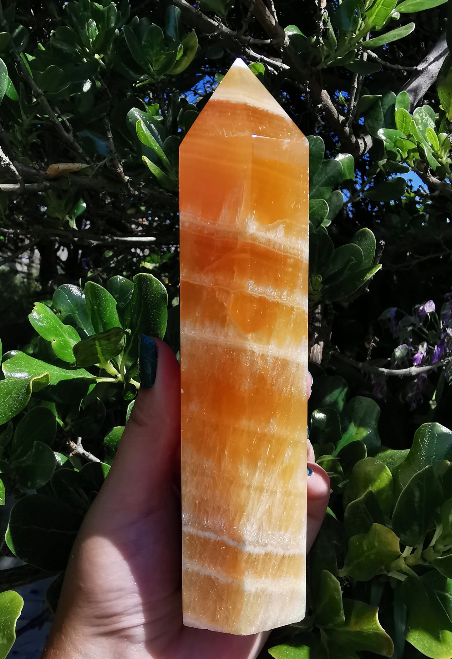 Orange Calcite Tower