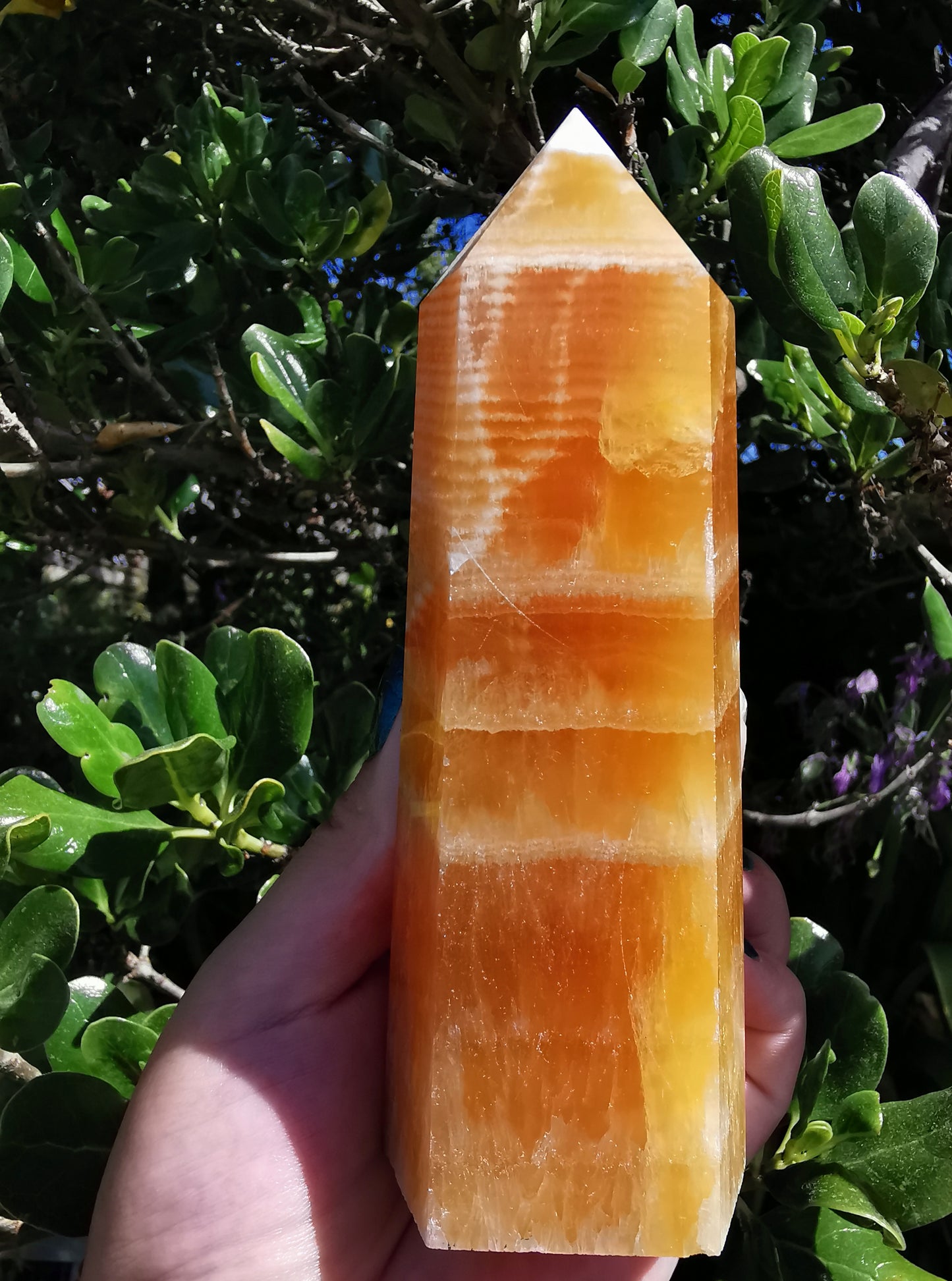 Orange Calcite Tower #1