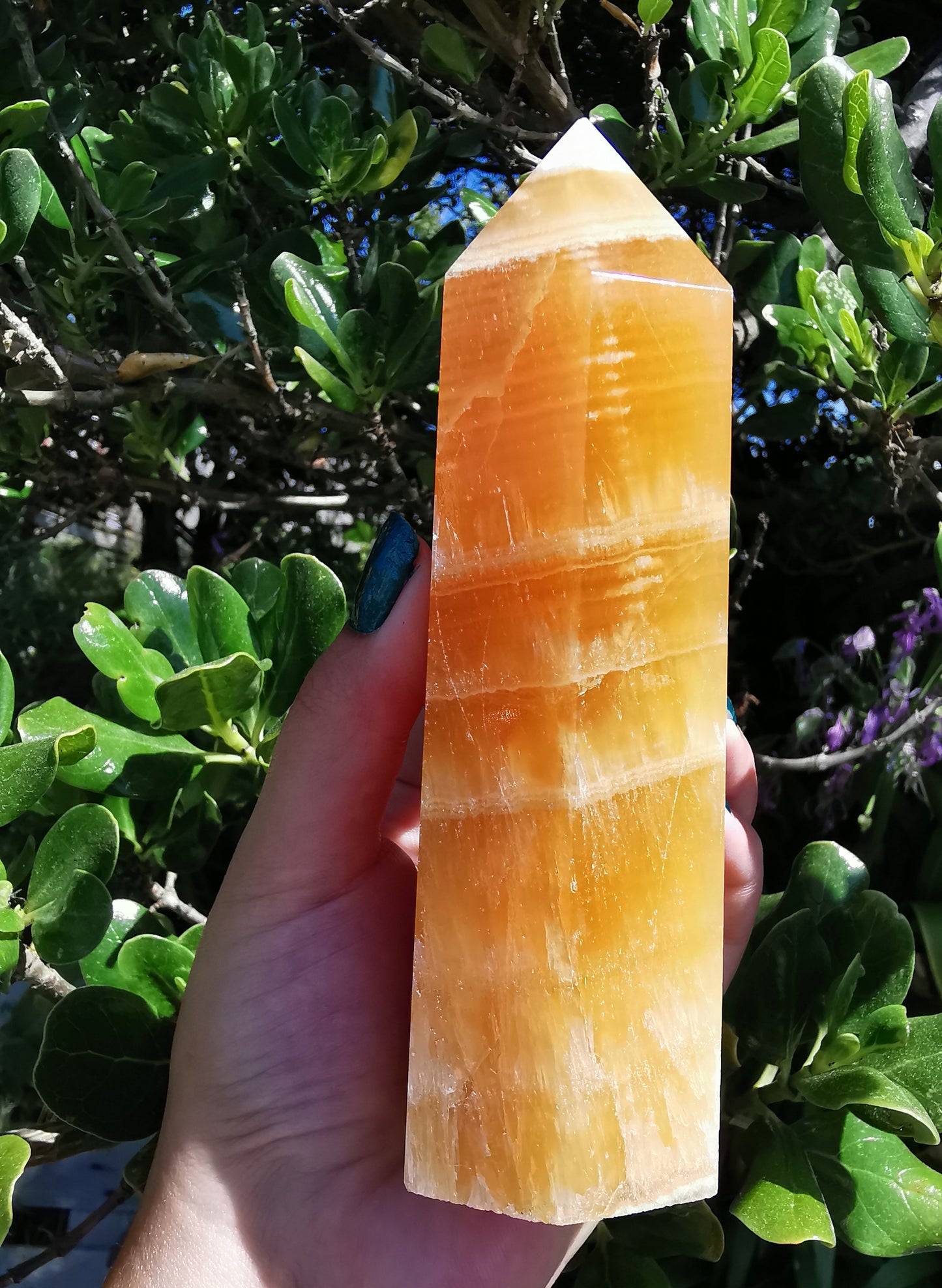 Orange Calcite Tower #1