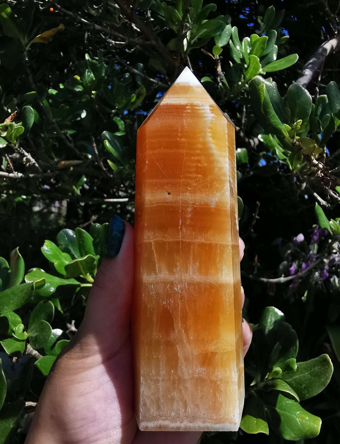 Orange Calcite Tower #1