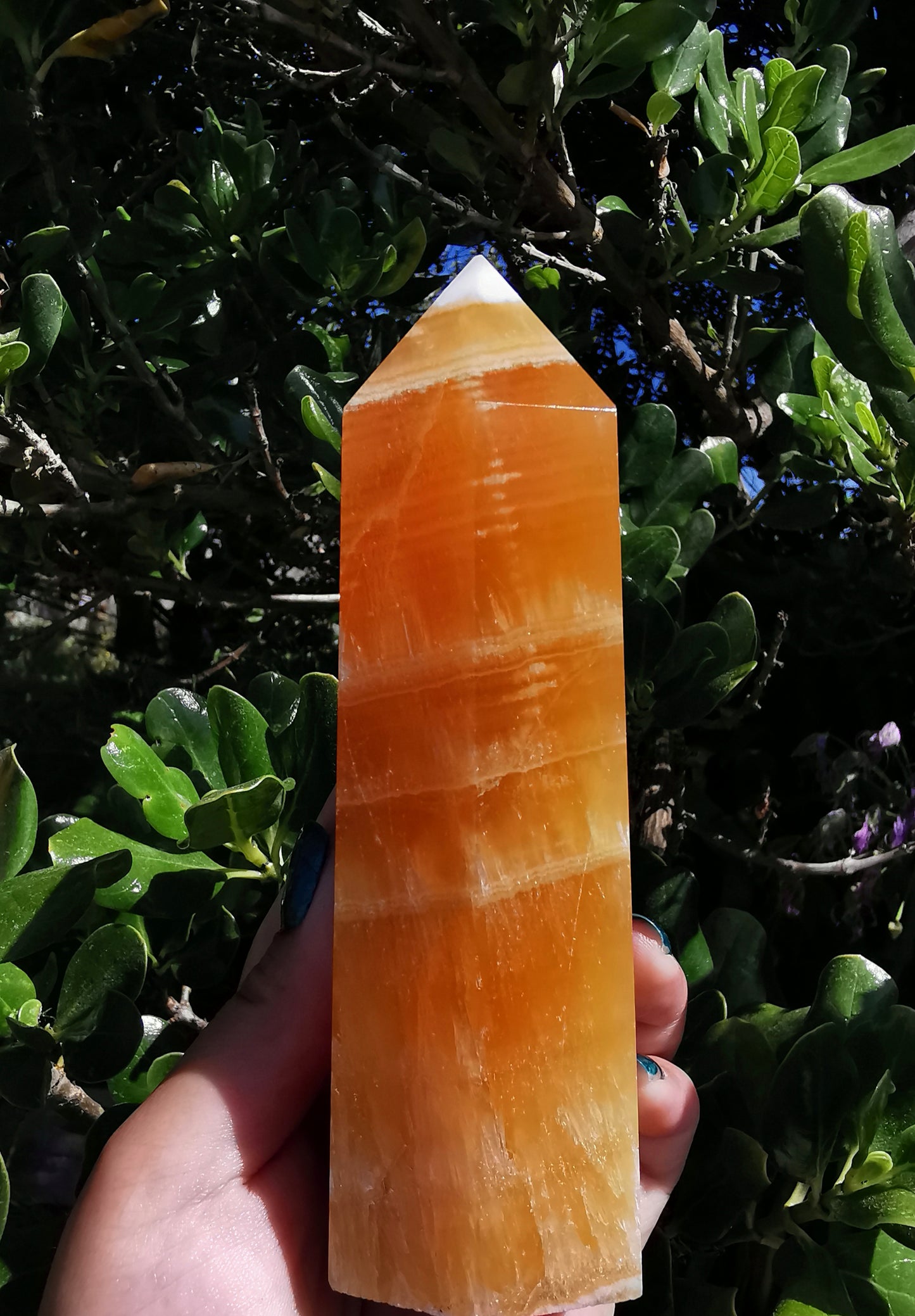 Orange Calcite Tower #1