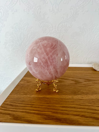 Large Rose Quartz Sphere