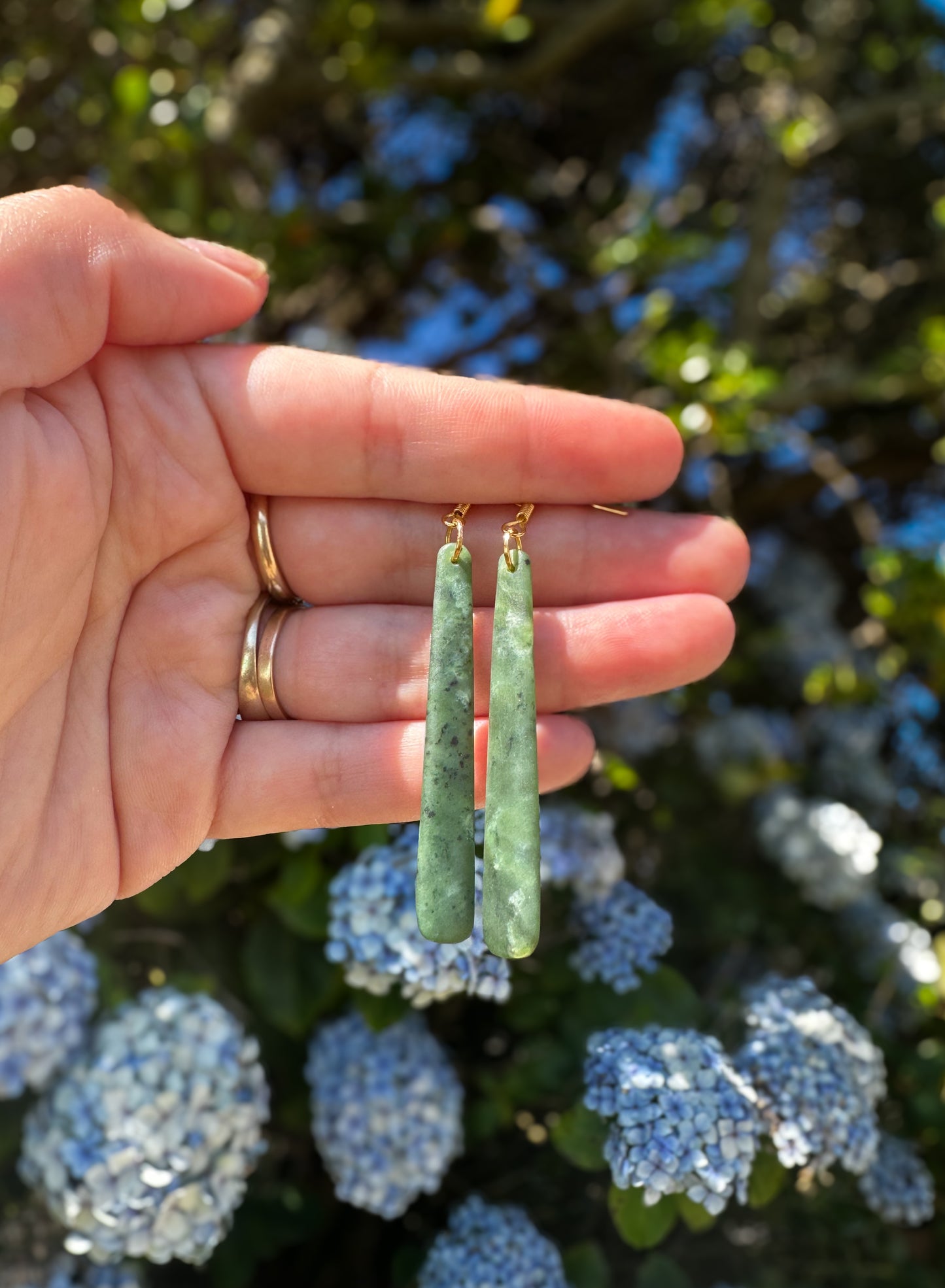 Kawakawa Pounamu Earrings 0015