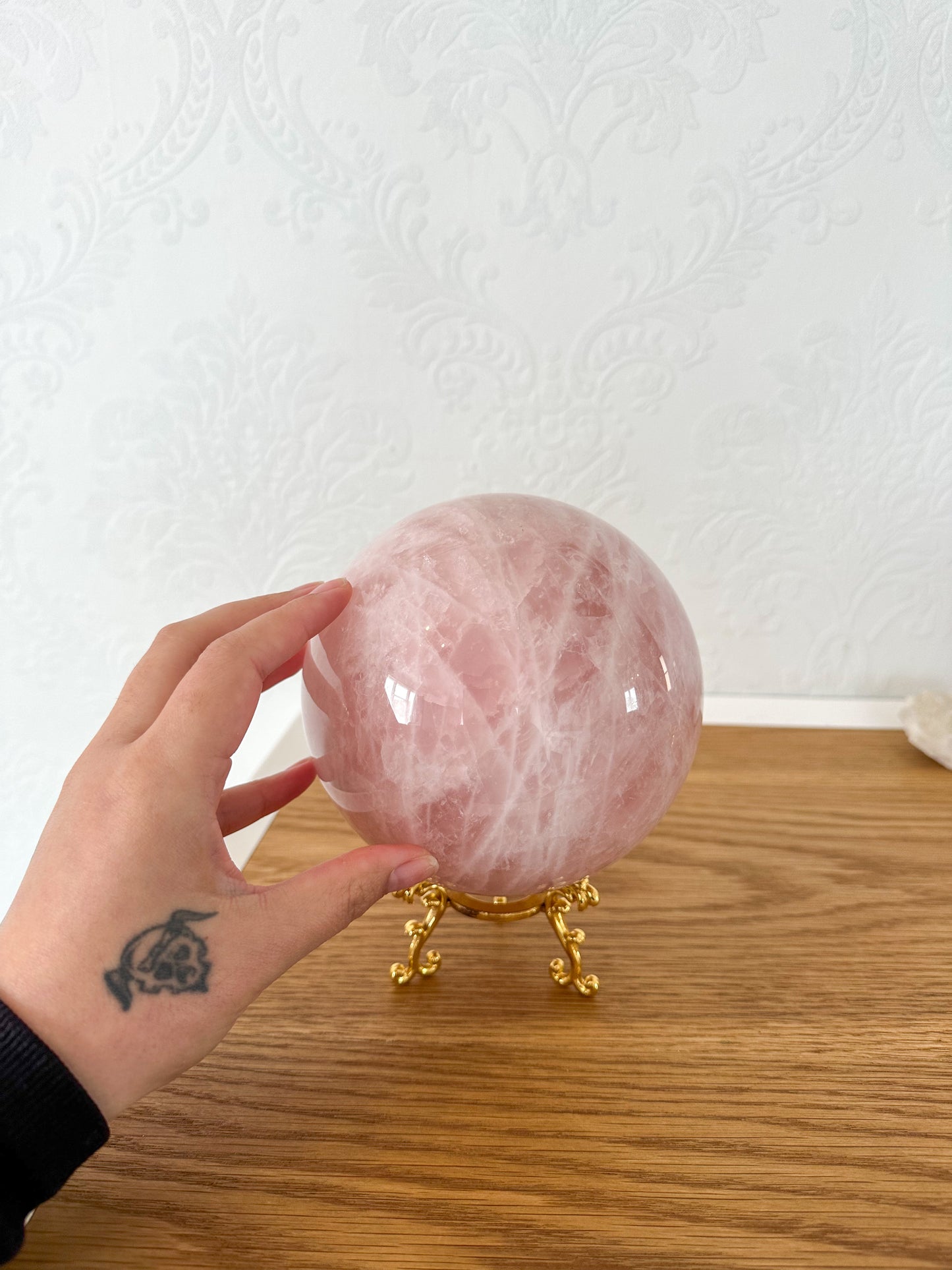 Large Rose Quartz Sphere