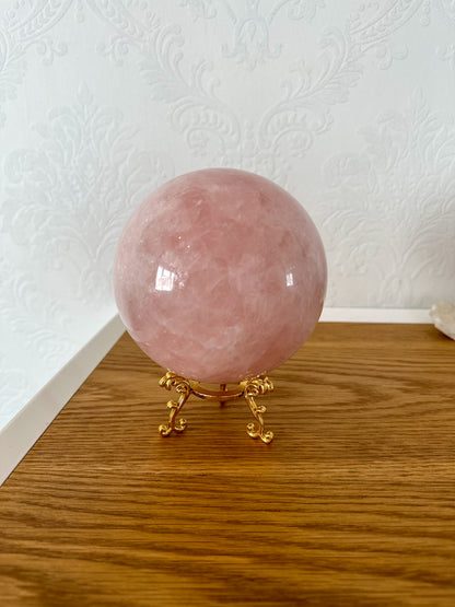 Large Rose Quartz Sphere