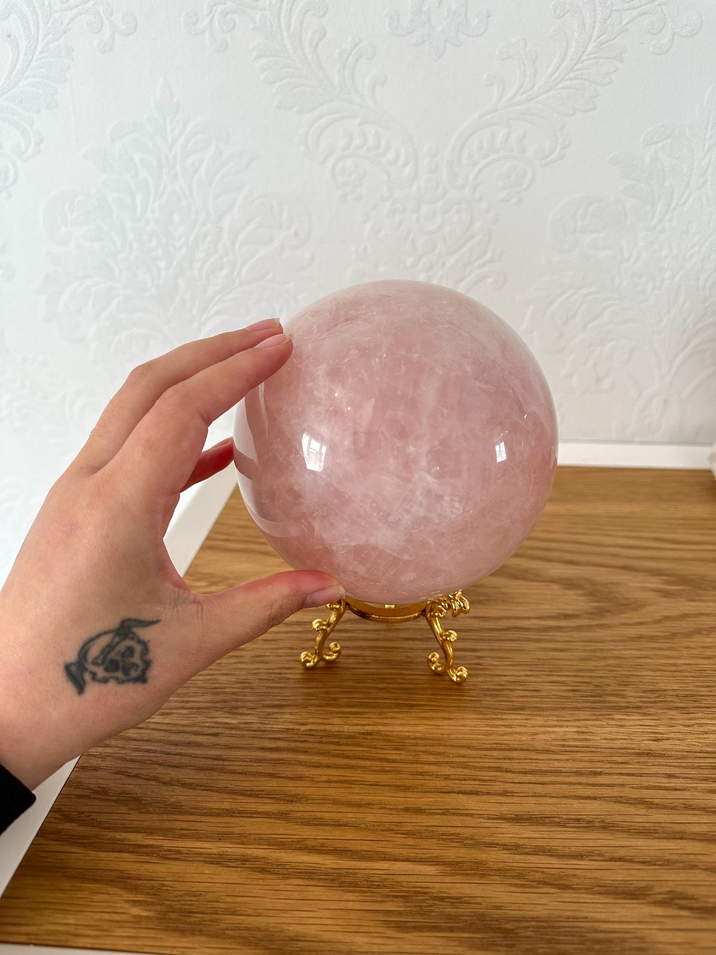 Large Rose Quartz Sphere