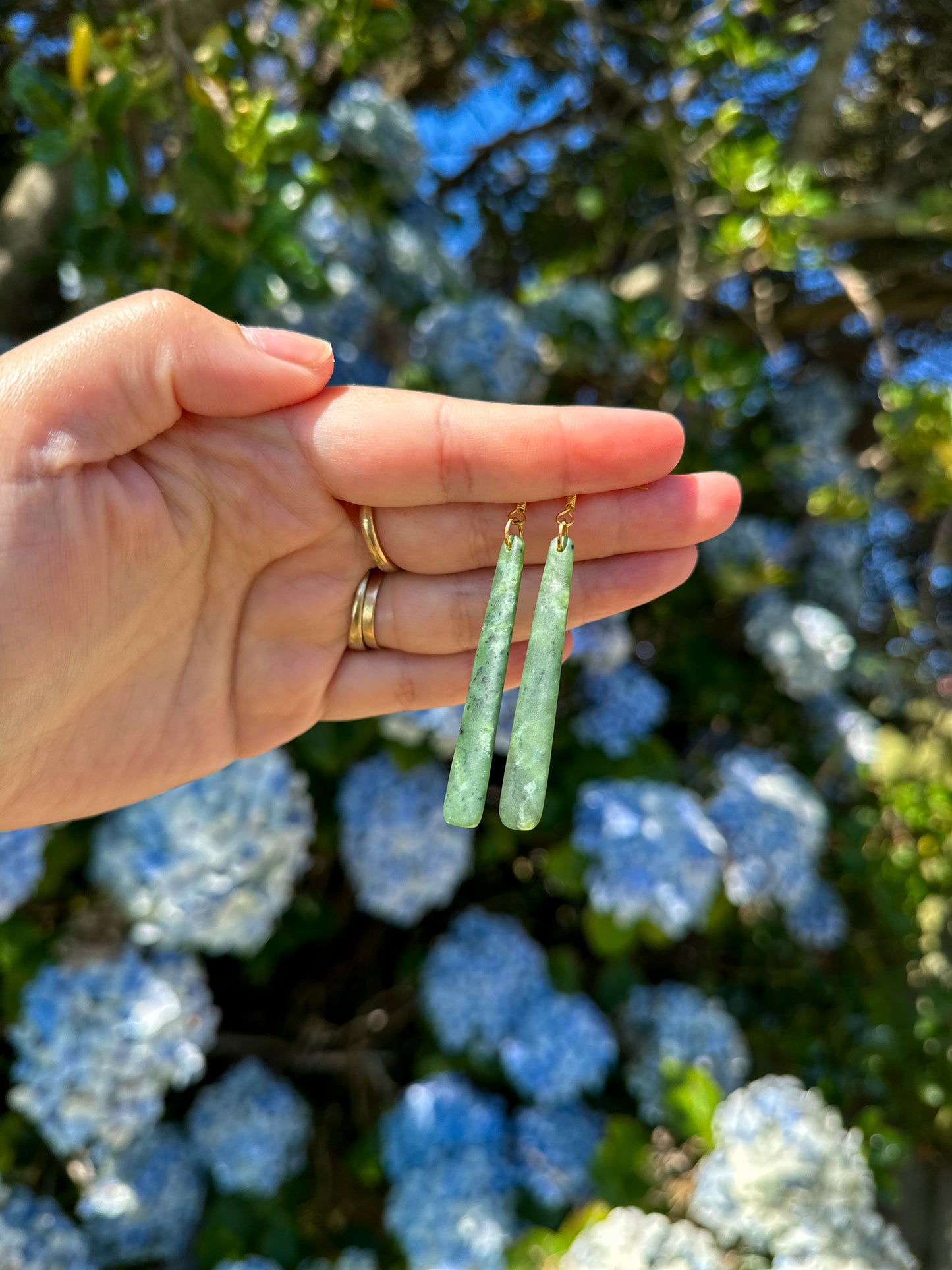 Kawakawa Pounamu Earrings 0015