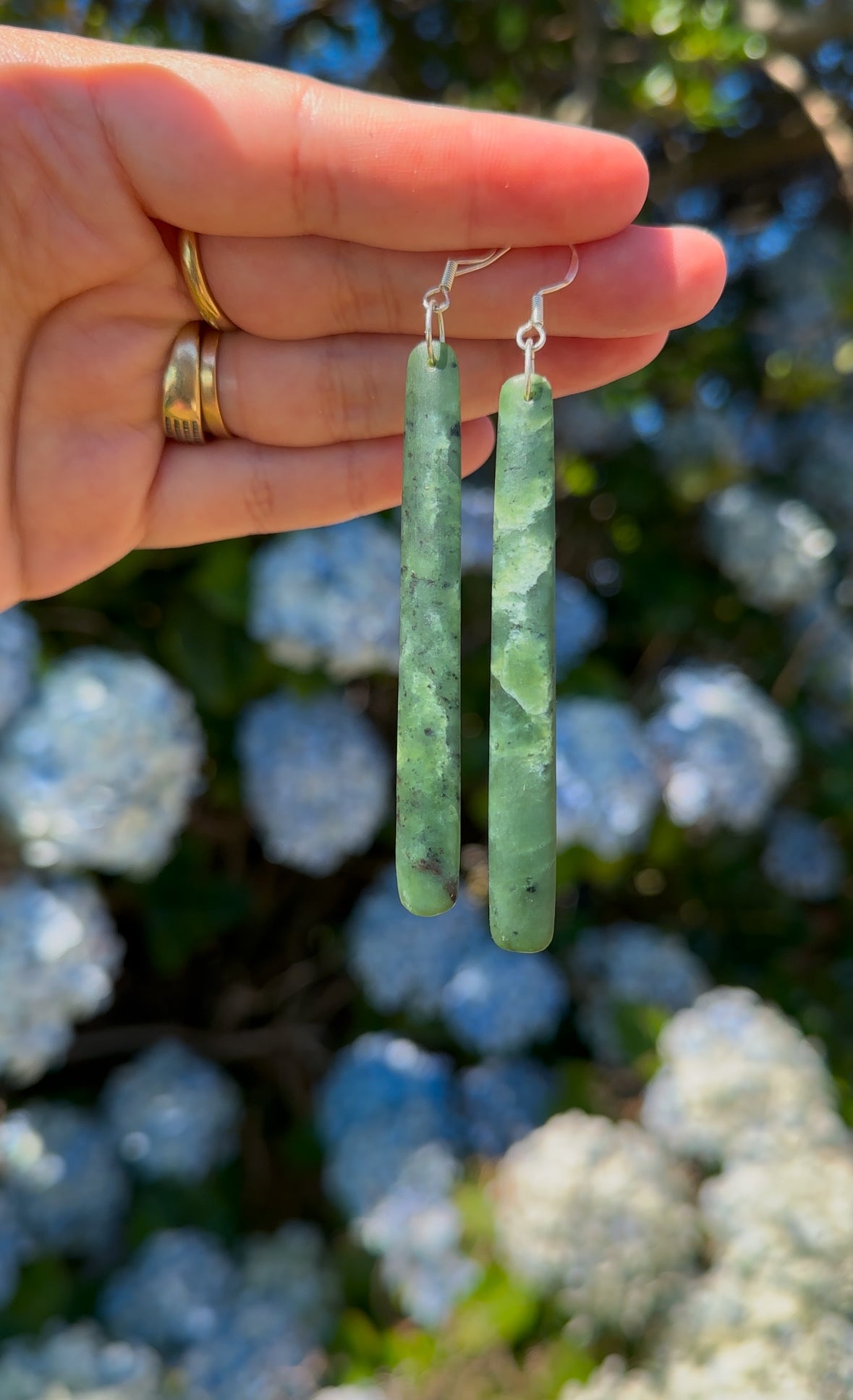 Roimata Pounamu Earrings 0014