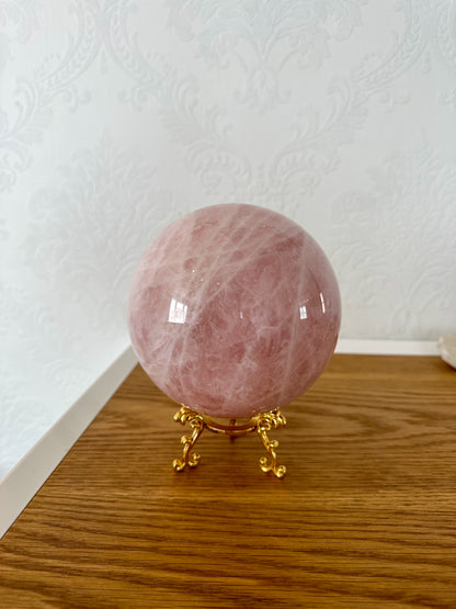 Large Rose Quartz Sphere