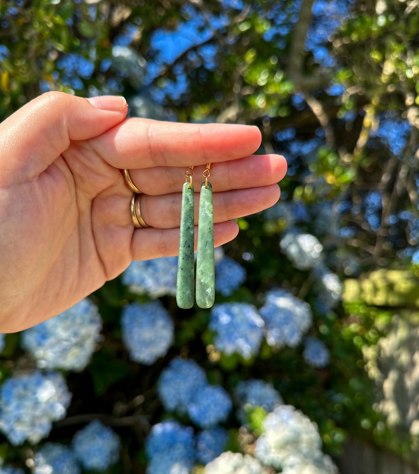 Kawakawa Pounamu Earrings 0015