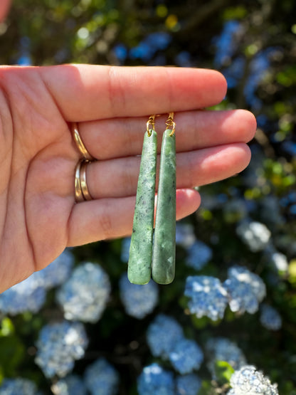 Kawakawa Pounamu Earrings 0015