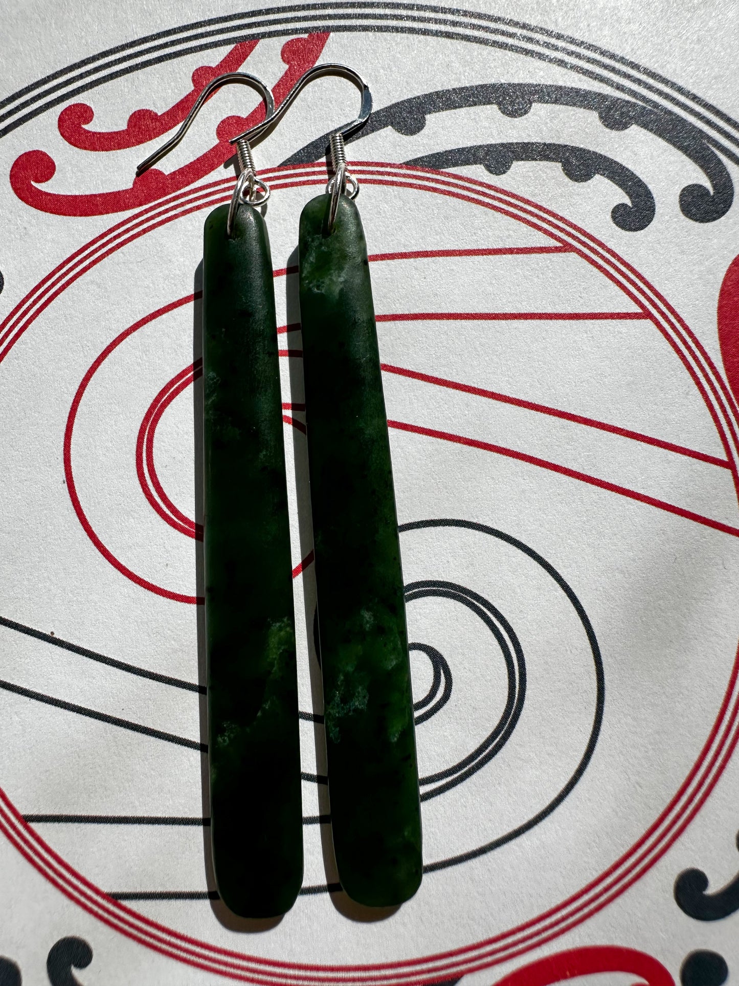 Roimata Pounamu Earrings 0012