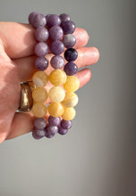 Load image into Gallery viewer, Lepidolite with Orange Calcite Bracelets
