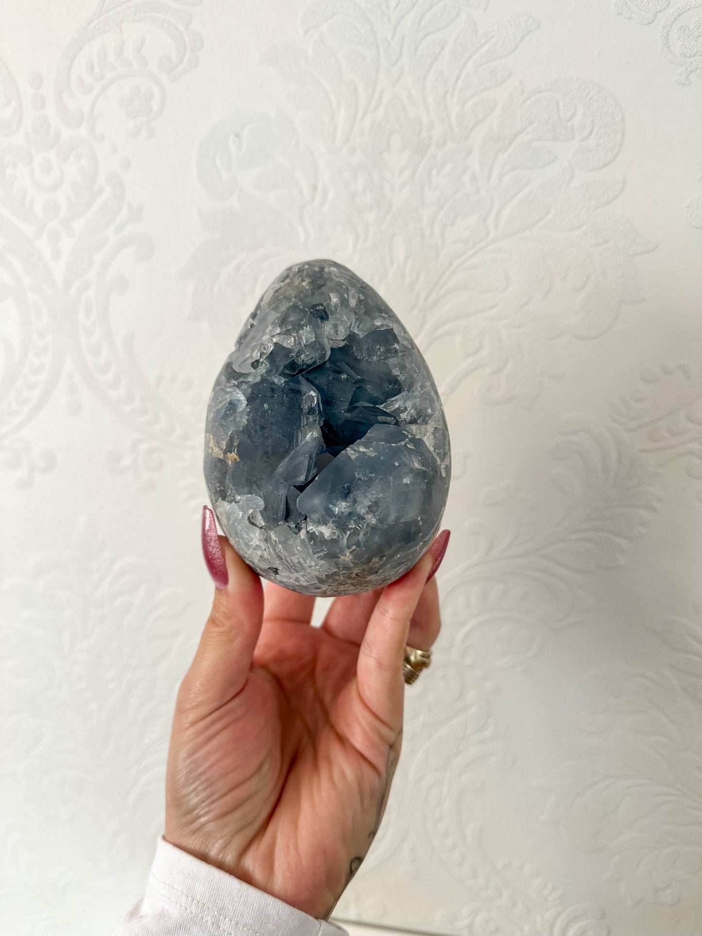 Large Celestite Egg