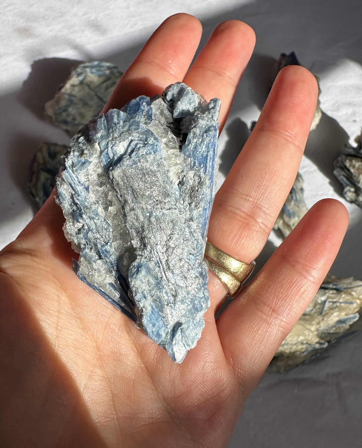 Blue Kyanite with Quartz