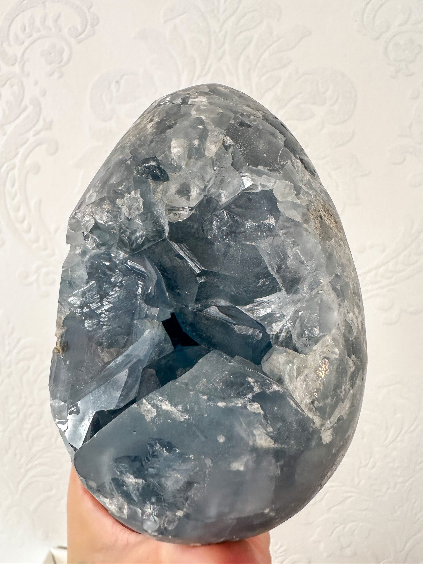 Large Celestite Egg