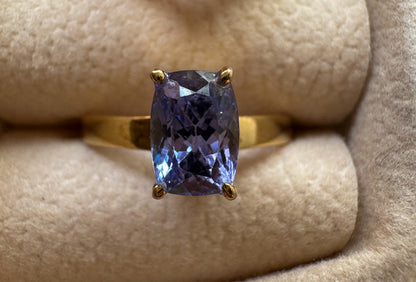 Tanzanite 9k Gold Ring