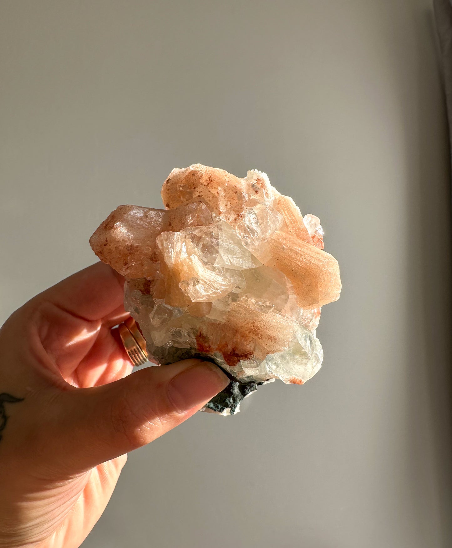 Apophyllite and Red Heulandite