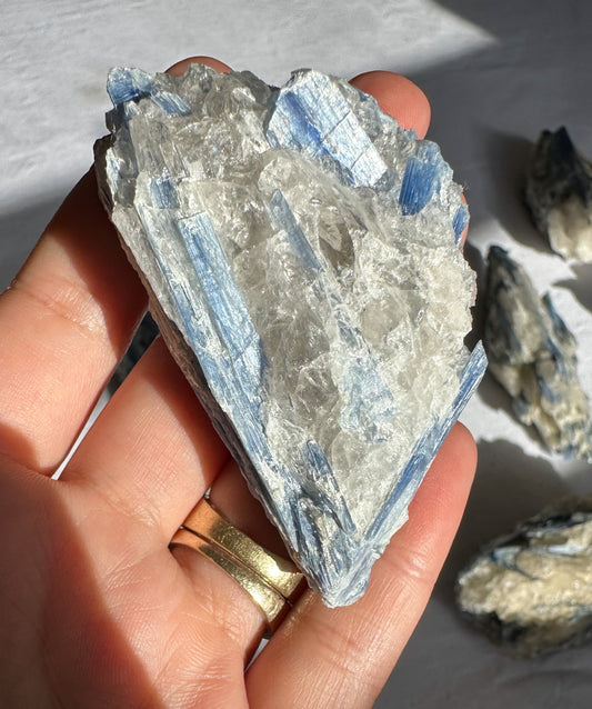 Blue Kyanite with Quartz