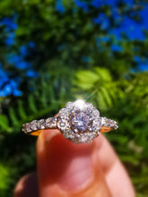 Load image into Gallery viewer, Diamond Set 10K Gold Cluster Ring
