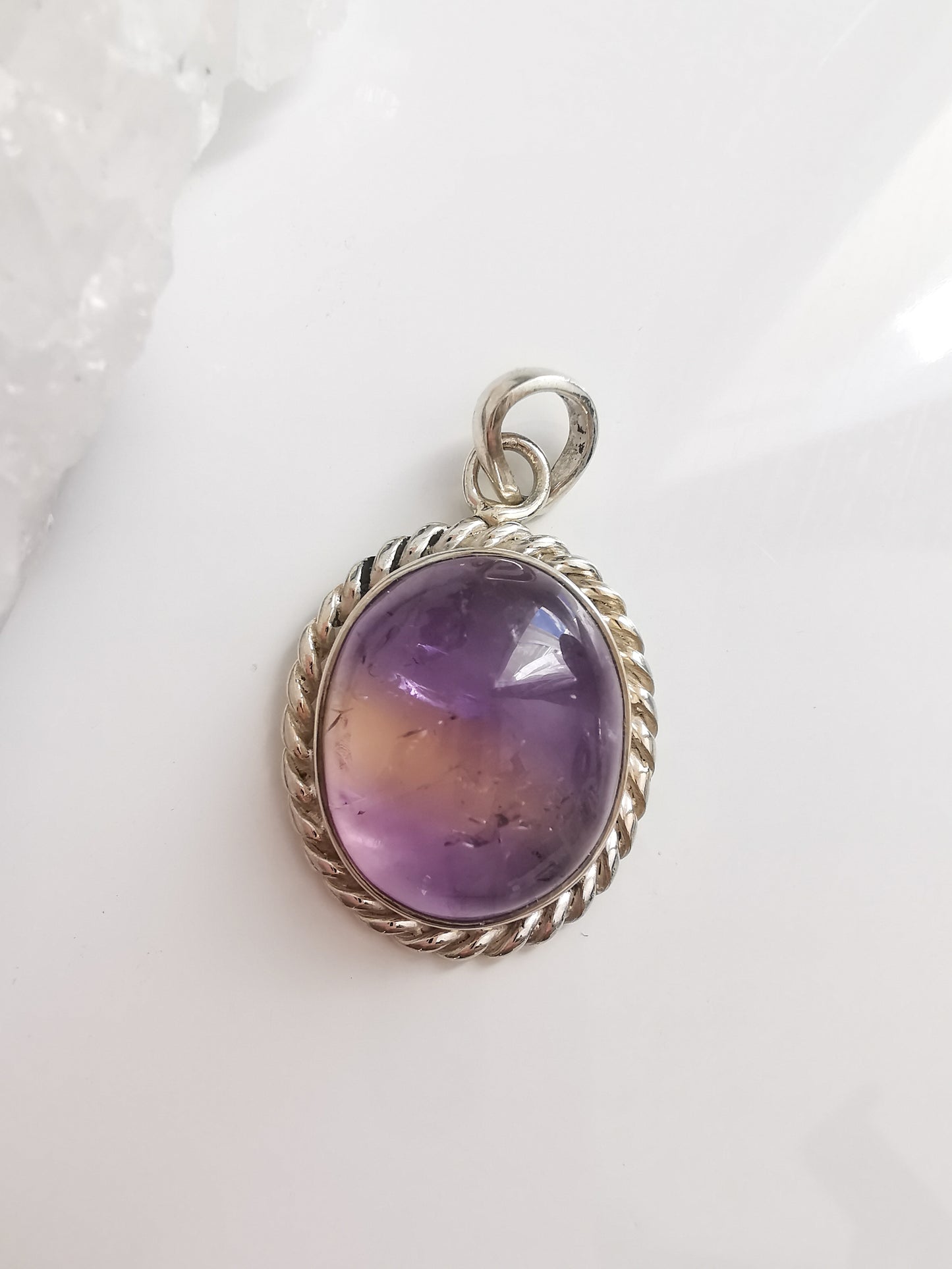 Ametrine Silver Pendant