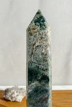 Load image into Gallery viewer, Large Moss Agate Tower
