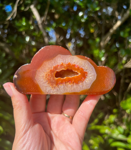 Carnelian Druzy Cloud