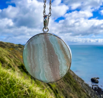 Caribbean Calcite Sterling Silver Pendant