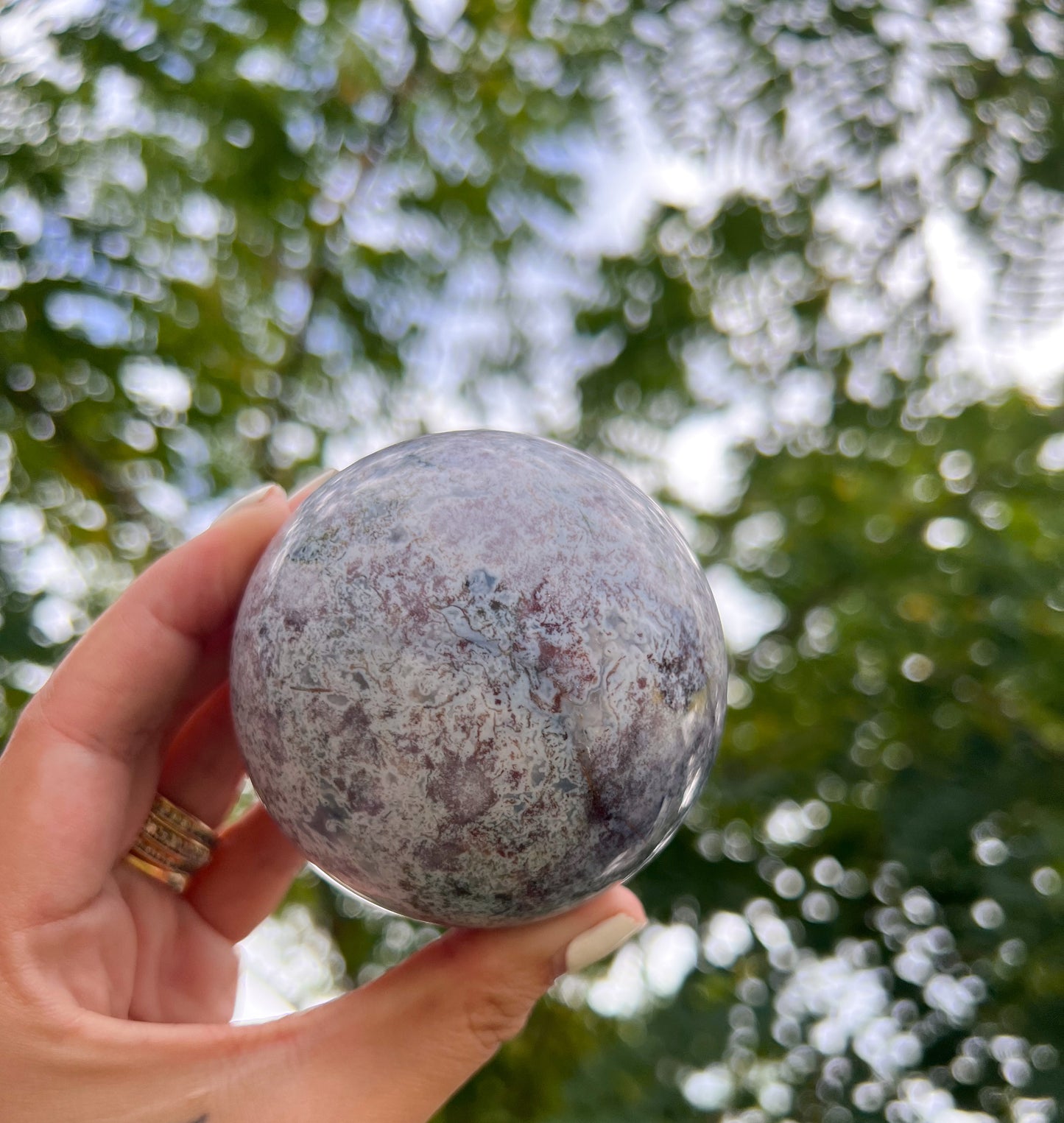 Colourful Agate mixed Jasper Sphere