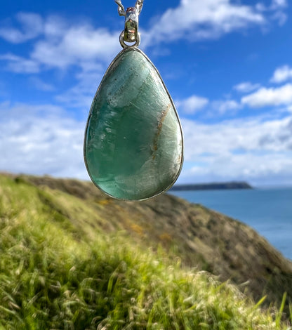 Caribbean Calcite Sterling Silver Pendant