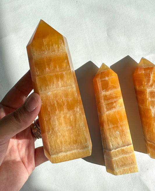 Orange Calcite Tower