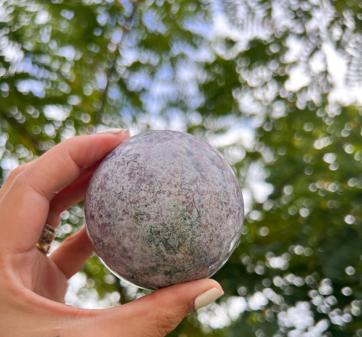 Colourful Agate mixed Jasper Sphere