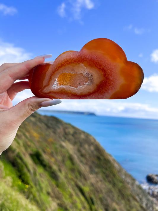 Carnelian Druzy Cloud