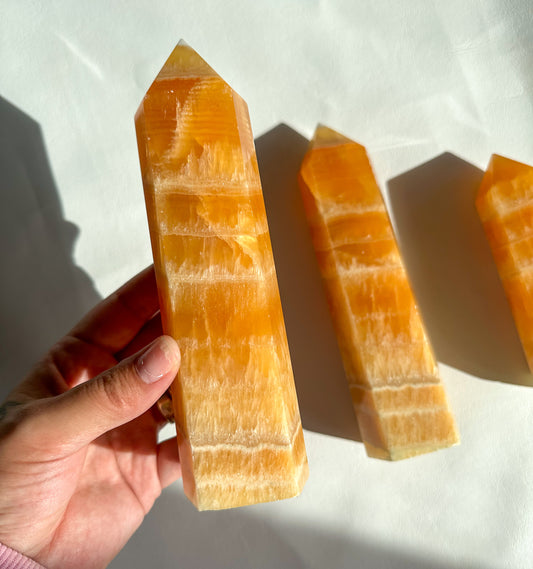 Orange Calcite Tower