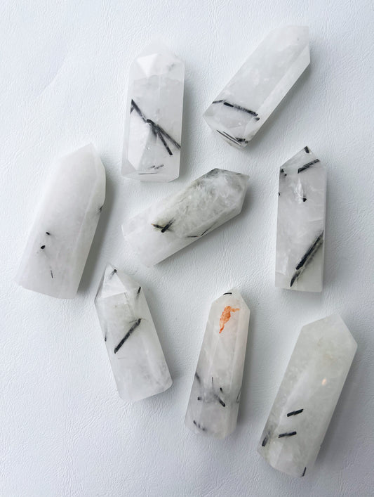 Tourmalated Quartz Points