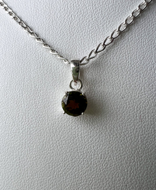 Watermelon Tourmaline set in 925 Sterling Silver