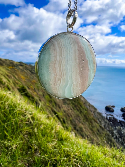 Caribbean Calcite Sterling Silver Pendant