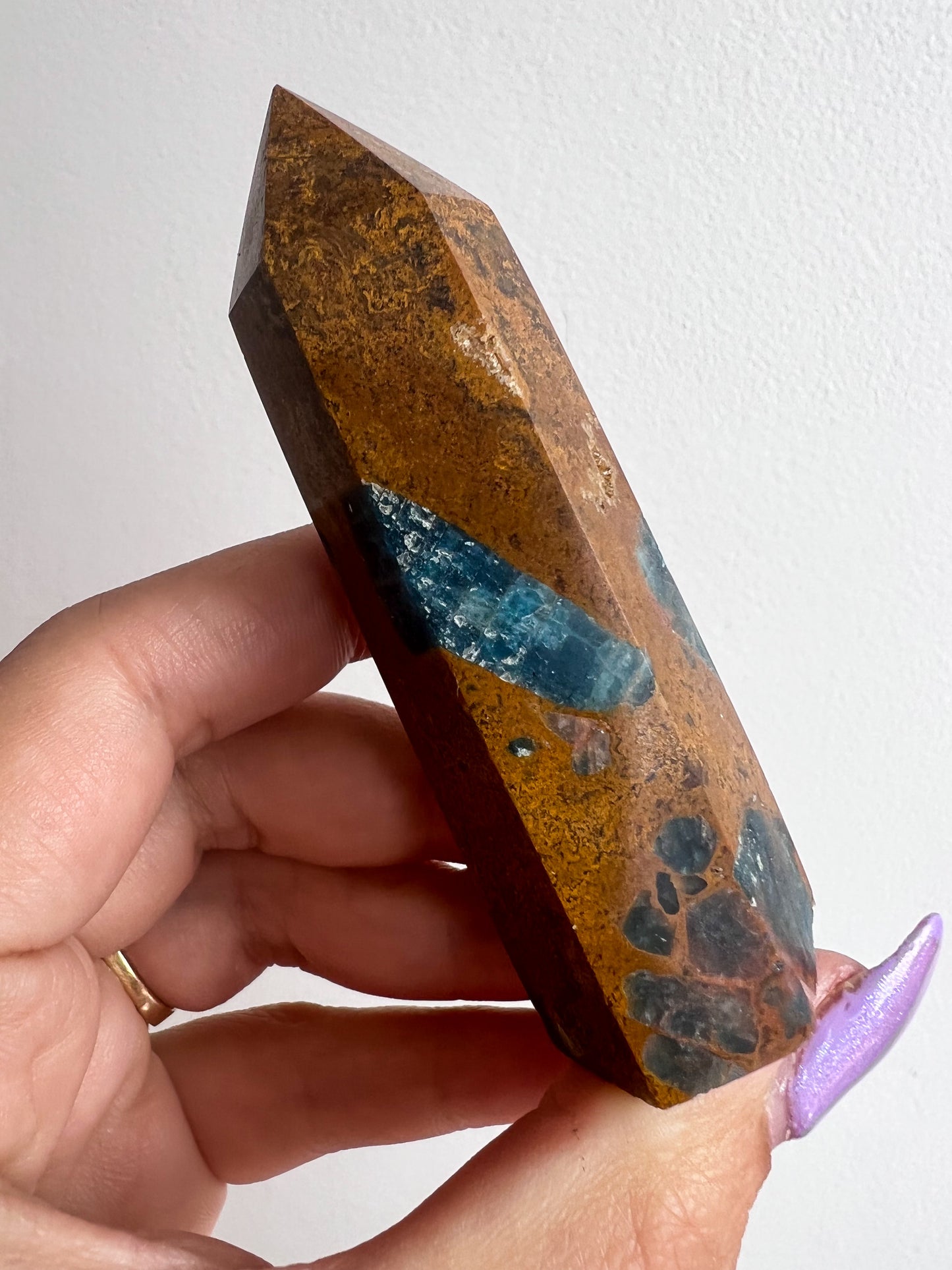 Blue Apatite in Jasper Point